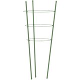  Kolci za vrtne biljke s 3 prstena 5 kom zeleni 45 cm čelični | shoptok.hr