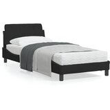 vidaXL Okvir za krevet s uzglavljem crni 90x190 cm baršunasti | shoptok.hr