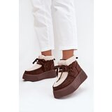 Boto Women's snow boots on platform with fur brown Florivelle | shoptok.hr