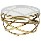 Livetastic KLUBSKA MIZA, prozorno, zlate barve | Shoptok.si