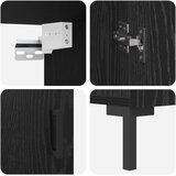  Highboard Zidne Crni hrast 69,5 x 34 x 180 cm Konstruirano drvo | shoptok.hr