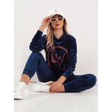 DStreet Welurowy komplet damski VIP PRIVATE granatowy Cijene