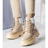 D/CEO Black patent leather strada boots