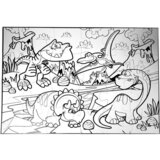  Jurassic Dinosaur Painting Puzzle 24 parts | shoptok.hr