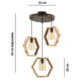 Opviq Luster Hexagon Triple G Glass | Eponuda.com