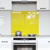 vidaXL kuhinjski backsplash Žuti Kaljeno staklo 70 x 60 x 0.6 cm cijene