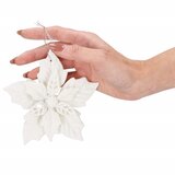  Božićni ukras visine 12 cm u bijeloj boji | shoptok.hr