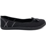 Shelvt Black fabric ballerinas with a bow | shoptok.hr