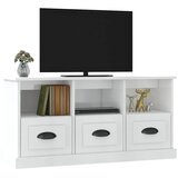 TV ormarić sjajni bijeli 100x35x50 cm od konstruiranog drva | Eponuda.ba