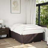 Maison Chic Posteljni okvir - Dvoposteljna postelja - Zakonska postelja brez vzmetnice temno rjav 120x200 cm blago-J12776, (21766953) | Shoptok.si