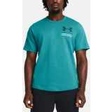 Under Armour T-shirt UA Rival Terry SS Colorblock-BLU - Men