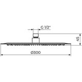 Rosan tuš ruža PTRUSP12 za USPONSKI INOX | Eponuda.com