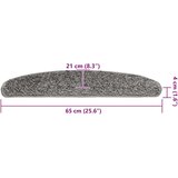 vidaXL Prostirke za stepenice 30 kom sive 65x21x4 cm | shoptok.hr