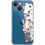  Silikonska maska za iPhone 13 Mini 5.4 Cats Print Skin providna Cene