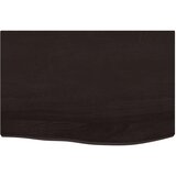  Kupaonska radna ploča tamnosmeđa 60x40x(2-6) cm tretirano drvo | shoptok.hr