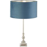 Searchlight EU81214TE - Stona lampa WHITBY 1xE27/10W/230V plava/hrom | Eponuda.com