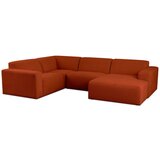 Scandic Ciglasta kutna garnitura od bouclé tkanine (u obliku slova "U") Roxy – | shoptok.hr