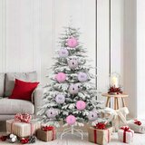  Set božićnih kuglica XL 9 pcs Ružičasta Plastika | shoptok.hr