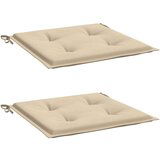 vidaXL Blazine za vrtne stole 2 kosa bež 50x50x3 cm | Shoptok.si