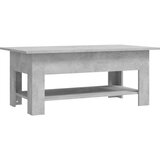 Maison Chic Klubska mizica - kavna mizica - Nizka mizica betonsko siva 102x55x42 cm iverna plošča, (21754389) | Shoptok.si