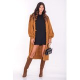 Wool Art Ženski kardigan Boho 21WJ07 oker Cene