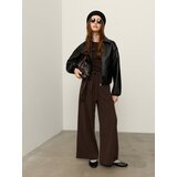 Sinsay Wide leg hlače s mje&amp;scaron;avinom viskoze Slike