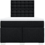 Krevet box spring s madracem crni 120 x 190 cm od tkanine | shoptok.hr