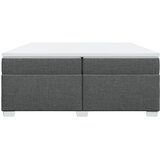  Krevet s oprugama i madracem tamnosivi 200 x 200 cm od tkanine | shoptok.hr