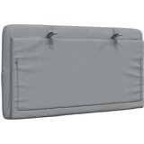 vidaXL Vzglavna stranica svetlo siva 90 cm blago | Shoptok.si