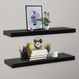  Plutajuće zidne police 2 kom crne 120 x 20 x 3,8 cm | Eponuda.com