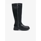 Michael Kors Black Women's Leather Boots Regan - Ladies