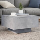 vidaXL Klubska mizica betonsko siva 55x55x31 cm inženirski les, (21008310) | Shoptok.si