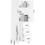  Visoka komoda bijela 69,5x34x180 cm konstruirano drvo | shoptok.hr