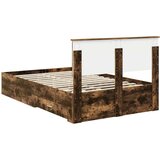  Konstrukcija postelje z vzglavjem Dimljeni oreh 120 x 200 cm, (5000103681) | Shoptok.si