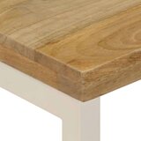  Stolić za kavu 100 x 50 x 35 cm od masivnog drva manga i čelika | shoptok.hr
