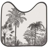 Črna/bež kopalniška preproga za WC 45x45 cm Cocoty –