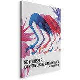  Slika - Colorful Flamingos - Inspirational Quote with Colorful Bird Silhouettes 80x120 Standard | shoptok.hr