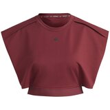 Adidas power crop t, ženska majica za fitnes, crvena IM2708 | ePonuda.com