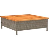 Pokrov za bazu suncobrana sivi 70x70x25 cm poliratan i bagrem | Eponuda.com