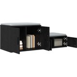 Ormarić za pohranu 2 pcs Crni hrast 127 x 41 x 40 cm | shoptok.hr