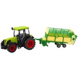  Poljoprivredni traktor sa zeleno-žutom prikolicom, zeleni 50 cm | shoptok.hr