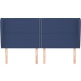  Uzglavlje s ušima plavi 203x23x118/128 cm od tkanine | shoptok.hr