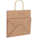 vidaXL Papirnate vrećice 50 kom s ručkama smeđe 26x17x25 cm | shoptok.hr