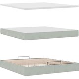 vidaXL okvir kreveta s madracima svijetlosivi 180x200cm baršunasti | shoptok.hr