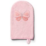 BabyOno rukavica za pranje bambus Leptir, roza | shoptok.hr
