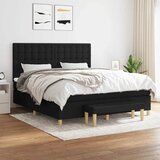  Krevet s oprugama i madracem crni 180x200 cm od tkanine | shoptok.hr
