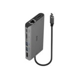 Lindy 43323 priključna postaja in replikator vrata za prenosni računalnik Žično USB 3.2 Gen 1 (3.1 Gen 1) Type-C Črna, Siva | Shoptok.si