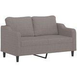 vidaXL Kavč dvosed z blazinami taupe 140 cm blago, (20923204) | Shoptok.si