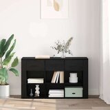 vidaXL Kreveta Crni hrast 100 x 30 x 59,5 cm Konstruirano drvo | shoptok.hr