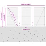 vidaXL šesterokotna ograja Zelena 1.4x25 m Jeklo, stebri za ograje s podnožjem 13 kos Ø32mm 78.5cm Galvanizirano jeklo | Shoptok.si